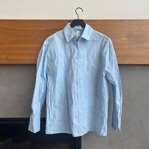 Commense Oversize Boyfriend Button-Up
Shirt and short set, Size M